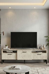 MD Mistral TV Sehpası Suntalam Ekru 160x40 cm