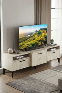 MD Mistral TV Sehpası Suntalam Ekru 160x40 cm