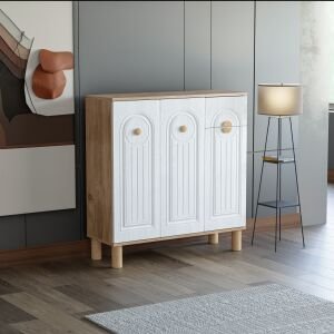 Bohem Atlantik Çam - Beyaz Ayakkabılık 3 Kapak TN0467