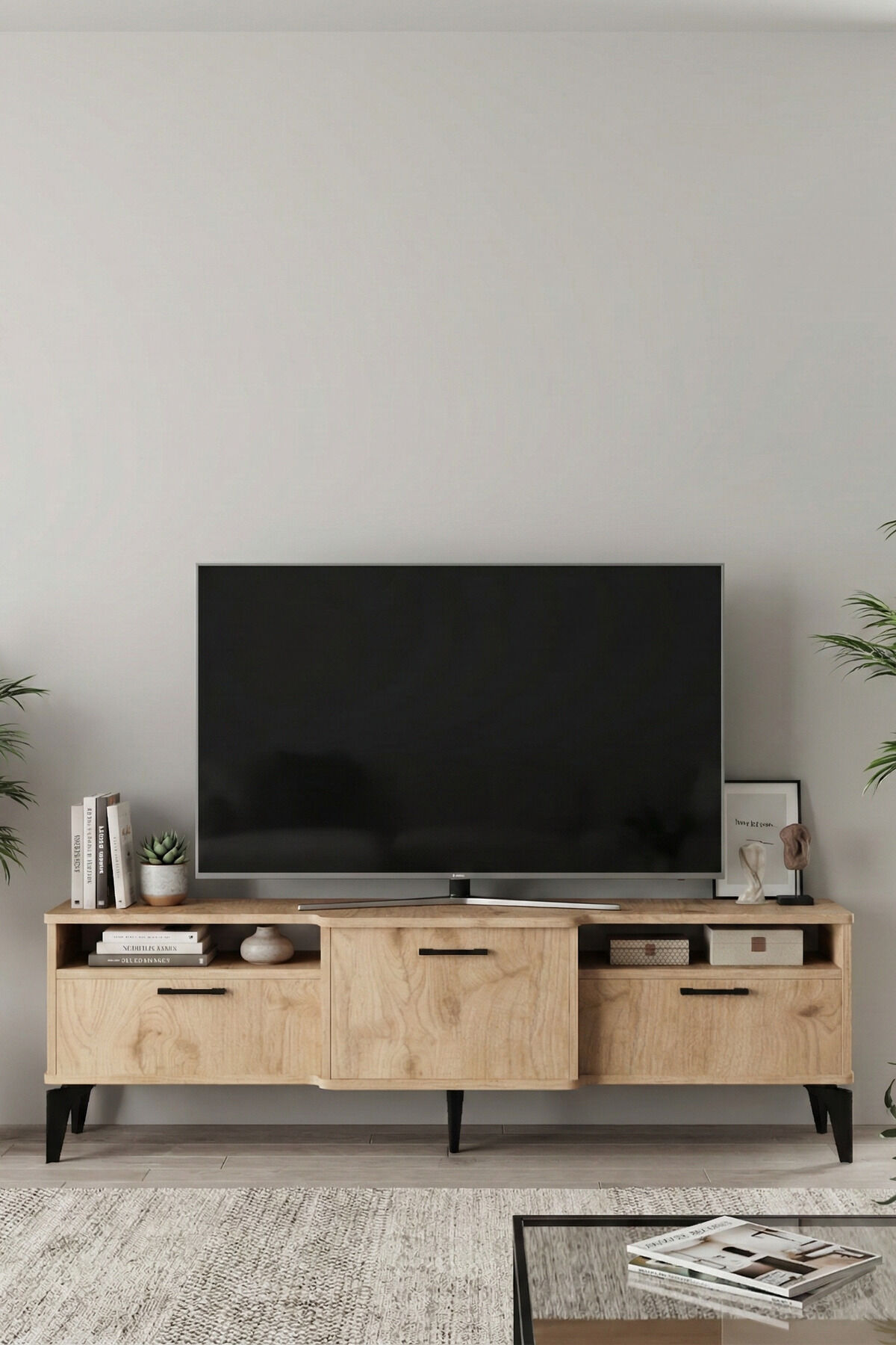 MD Mistral TV Sehpası Suntalam Bej 160x40 cm