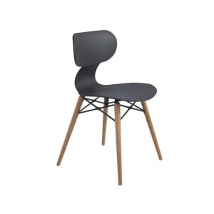 Yugo-S Wox (kayın) Antrasit - Kayın Ahşap Mutfak Sandalyesi PPT1462