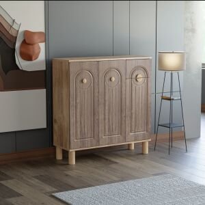 Bohem Atlantik Çam - Ceviz Ayakkabılık 3 Kapak TN0468