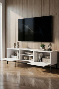 MD Vera TV Sehpası Suntalam Beyaz 160x35 cm