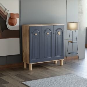 Bohem Atlantik Çam - Antrasit Ayakkabılık 3 Kapak TN0469