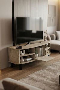 MD Vienna TV Sehpası Suntalam Ekru 136x44 cm