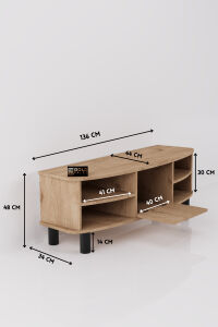MD Vienna TV Sehpası Suntalam Bej 136x44 cm