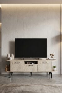 MD Mira TV Sehpası Suntalam Ekru 160x35 cm