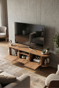 MD Mira TV Sehpası Suntalam Siyah 160x35 cm