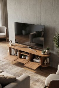 MD Mira TV Sehpası Suntalam Siyah 160x35 cm