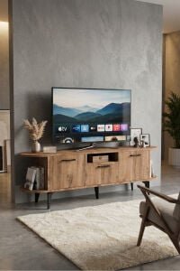 MD Mira TV Sehpası Suntalam Siyah 160x35 cm