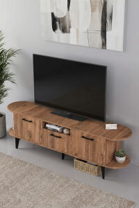 MD Mira TV Sehpası Suntalam Siyah 160x35 cm