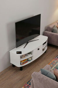 MD Vienna TV Sehpası Suntalam Beyaz 136x44 cm
