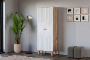 Mira Atlantik Çam - Beyaz Çok Amaçlı Dolap TN0481