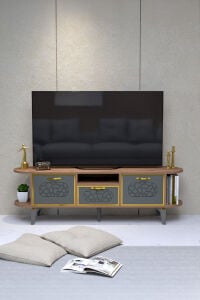 MD Mira Gold TV Ünitesi Kahverengi 160