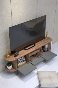 MD Mira Gold TV Ünitesi Kahverengi 160