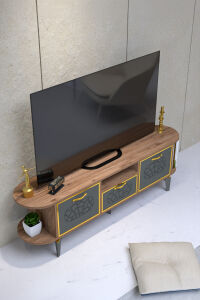 MD Mira Gold TV Ünitesi Kahverengi 160