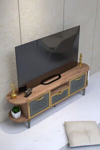 MD Mira Gold TV Ünitesi Kahverengi 160