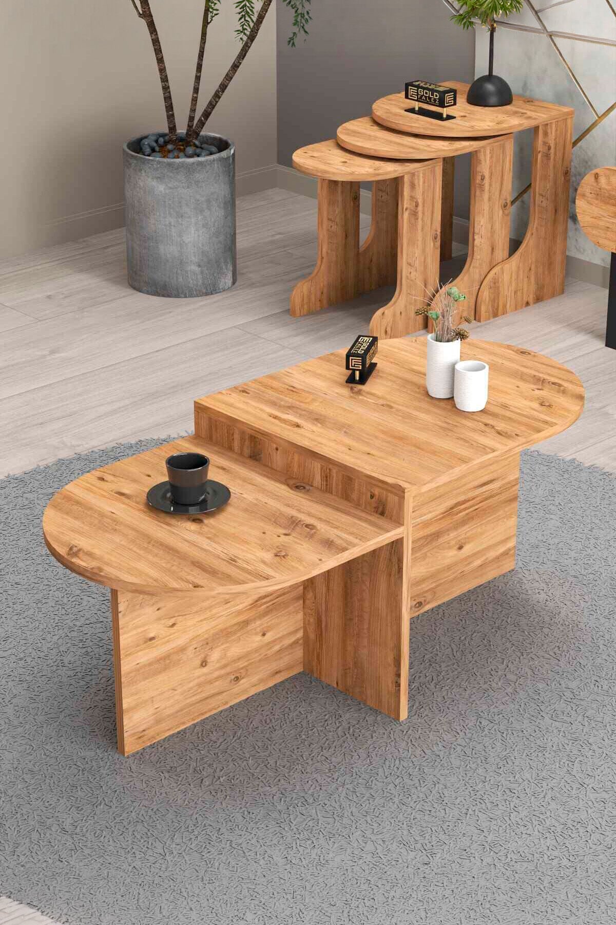 MD Setro 6-Piece Furniture Set Brown