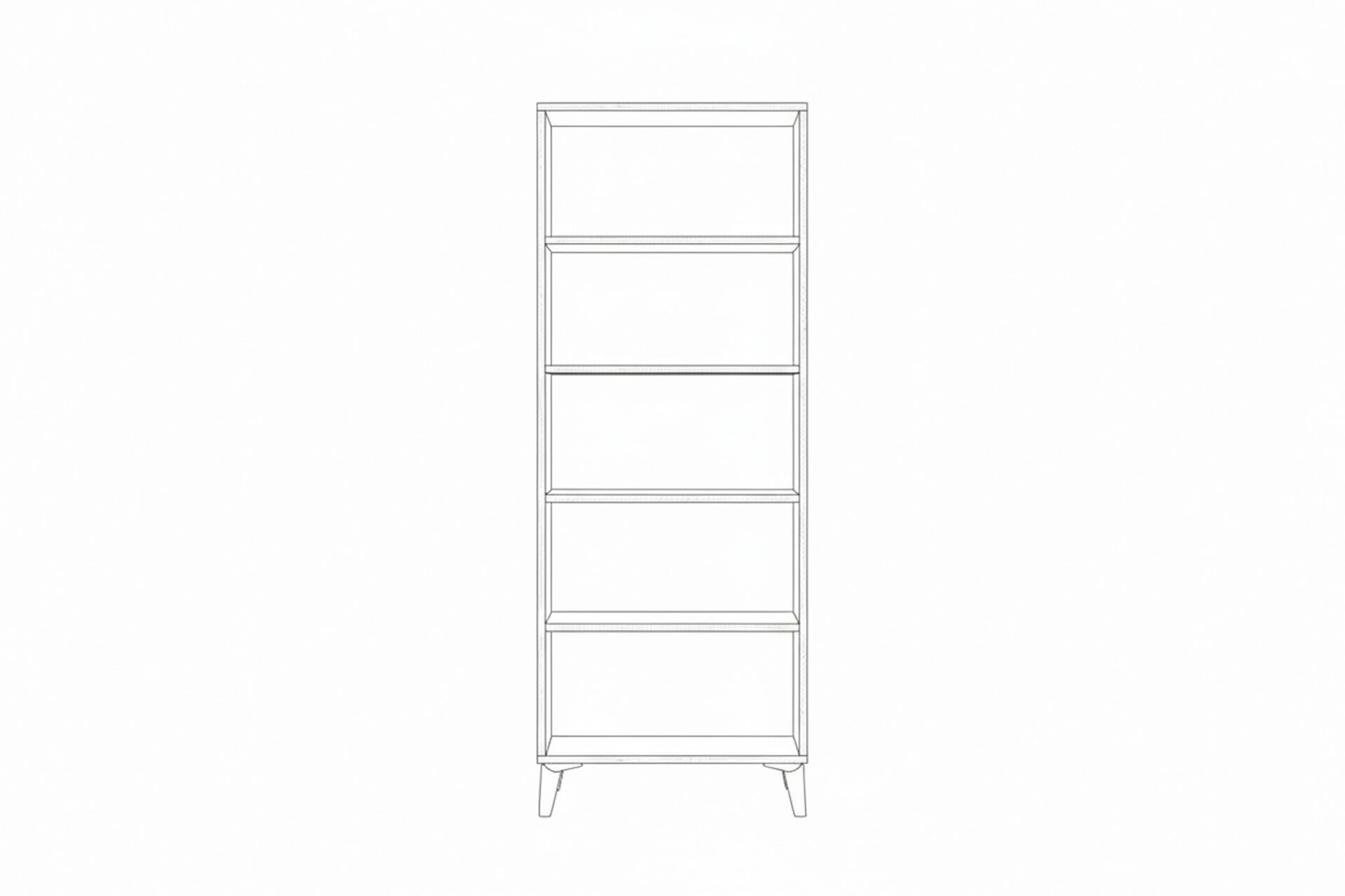 Elmas Atlantic Pine - White Multi-purpose Cabinet TN0485