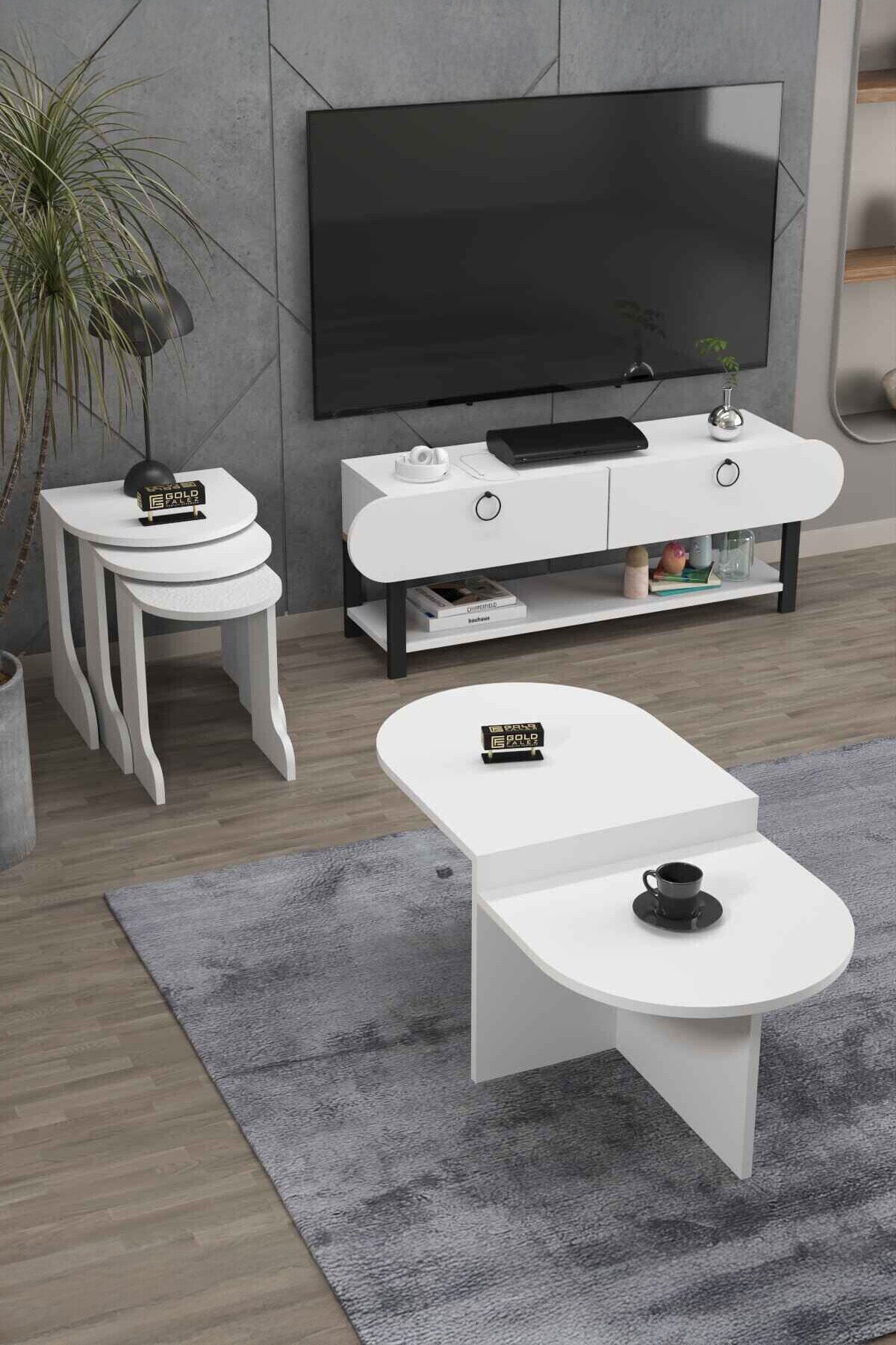 MD Setro 6-Piece Furniture Set White