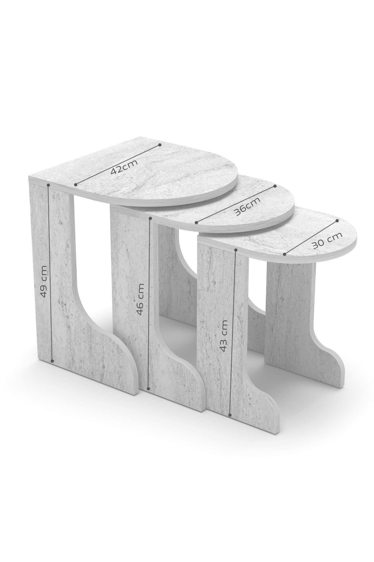 MD Setro 6-Piece Furniture Set White