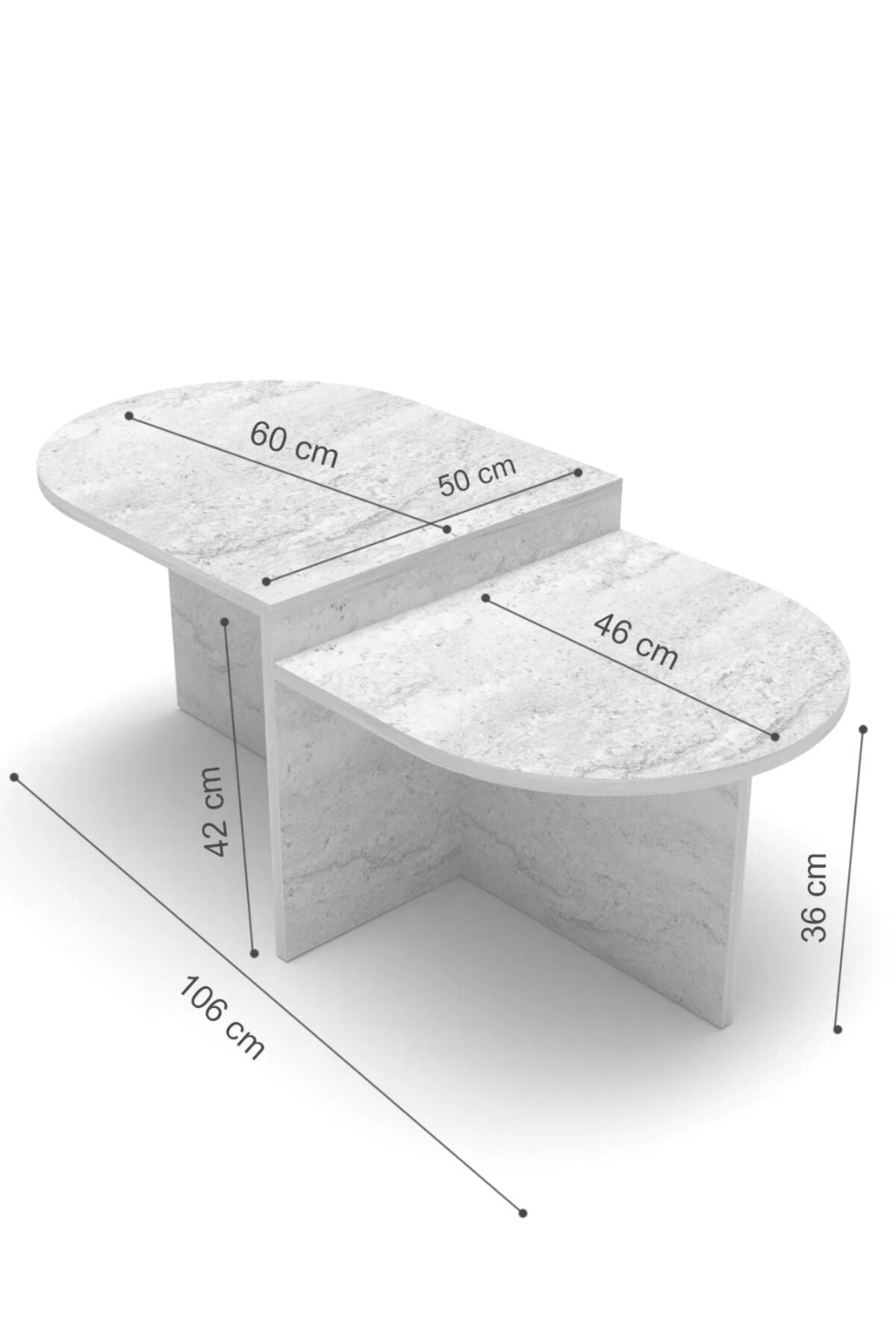 MD Setro 6-Piece Furniture Set White