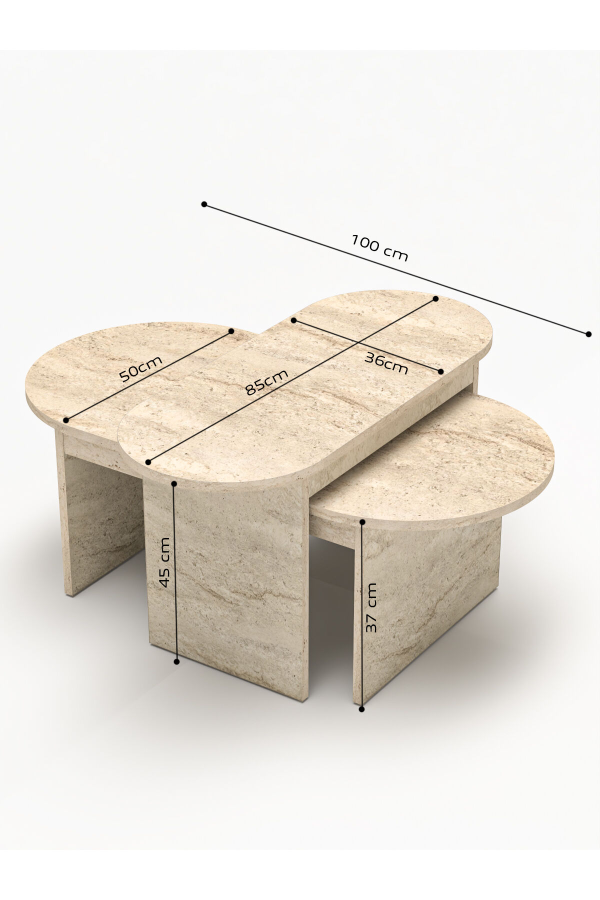 MD Setro 6-Piece Furniture Set Ecru