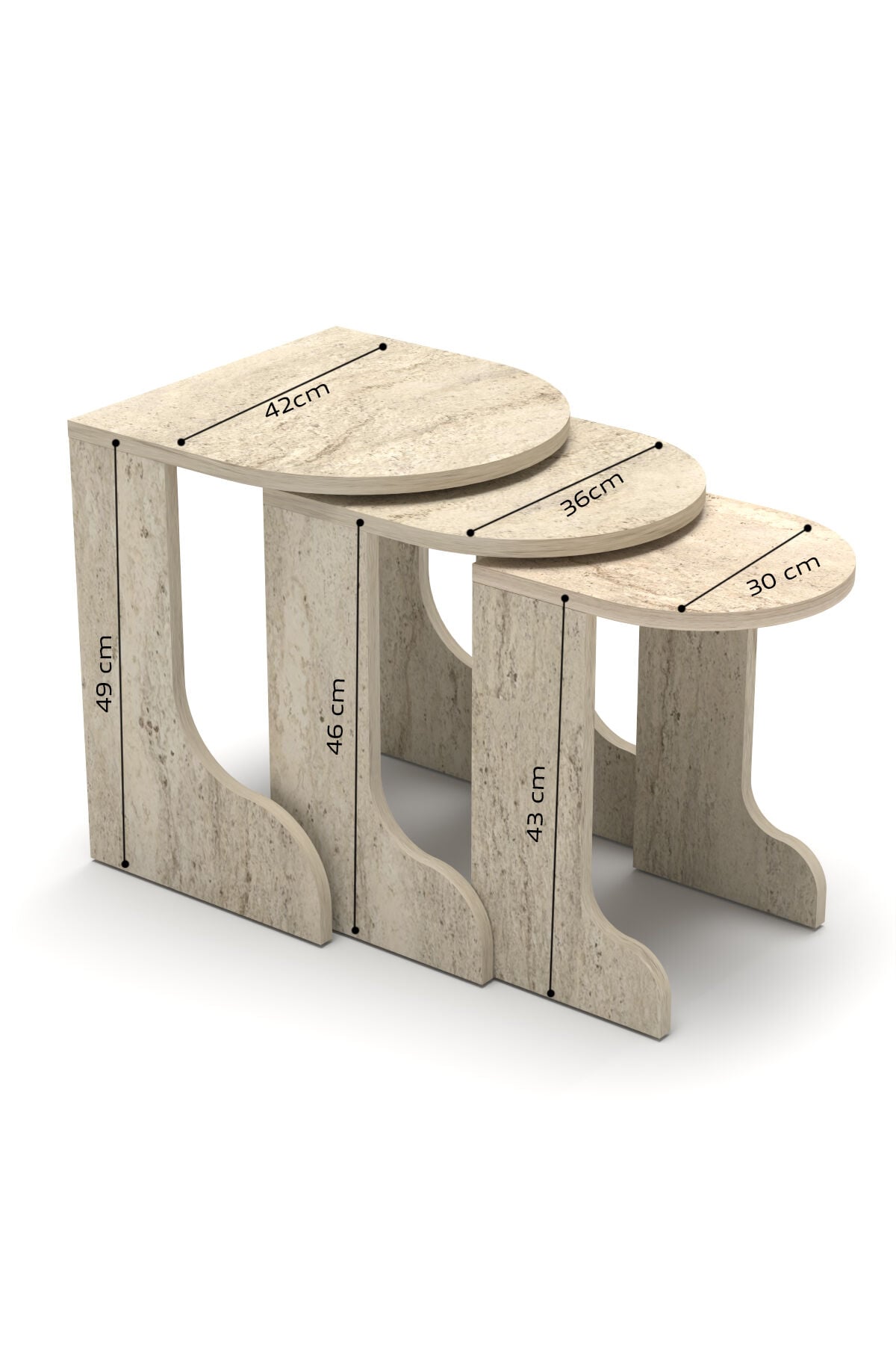MD Setro 6-Piece Furniture Set Ecru