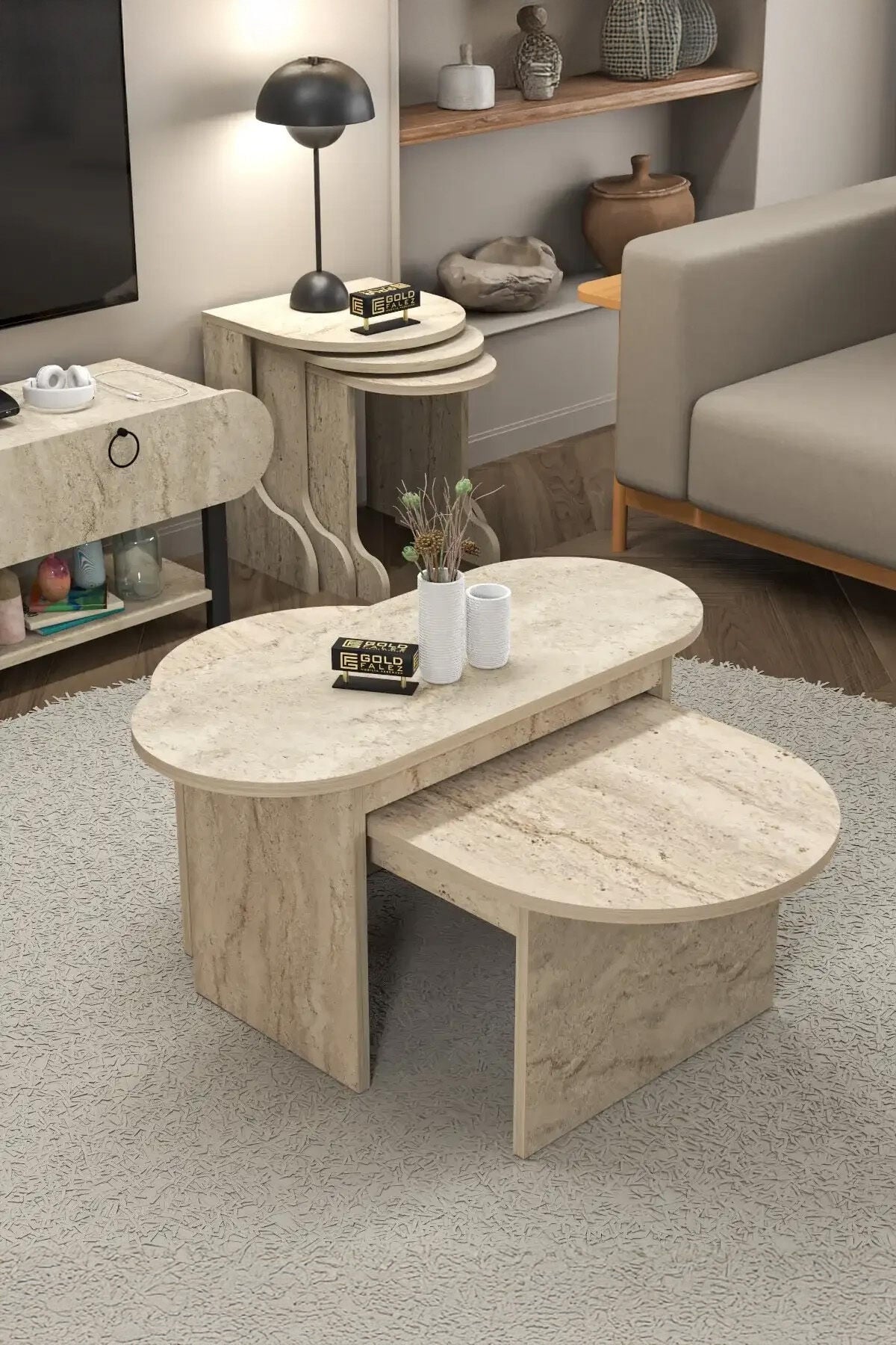 MD Setro 6-Piece Furniture Set Ecru