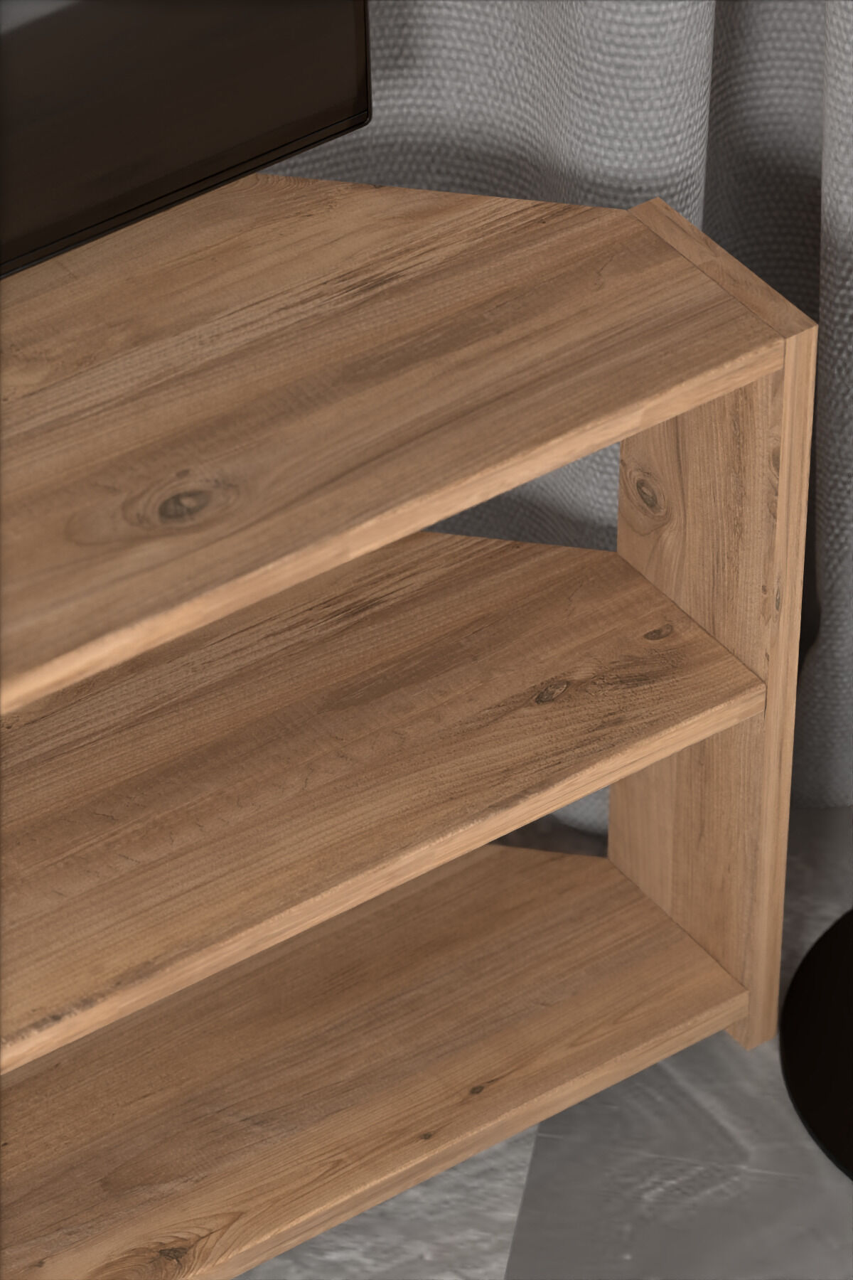 MD Corner TV Unit Coffee 140