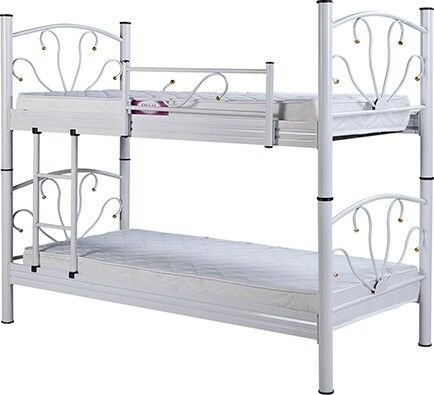 MD Profile White Bunk Bed SHM323