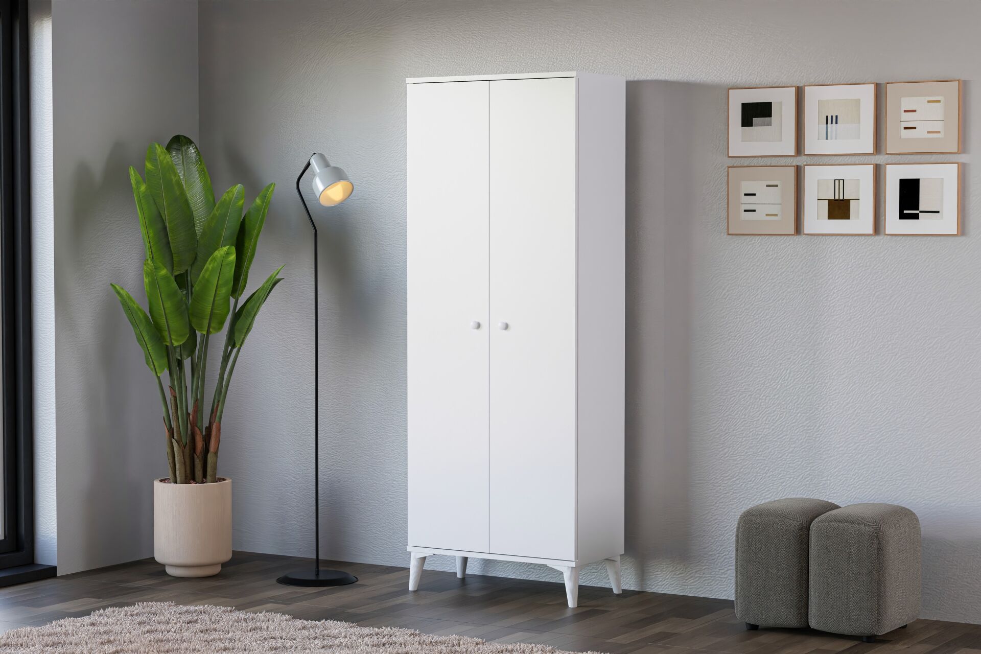 Beyaz Çok Amaçlı Dolap TN0495