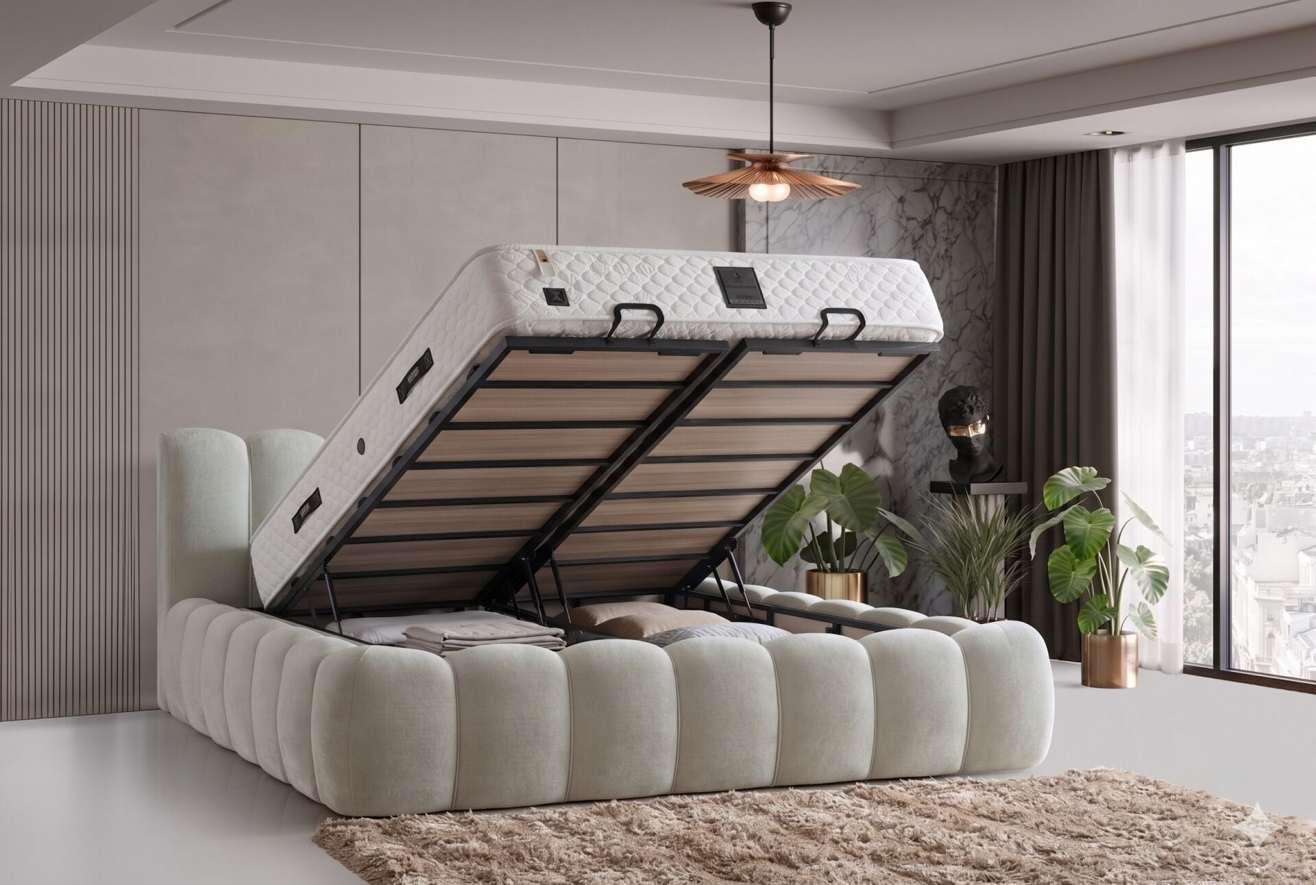 Best Sandıklı 180x200 Çift Kişilik Baza CP1202