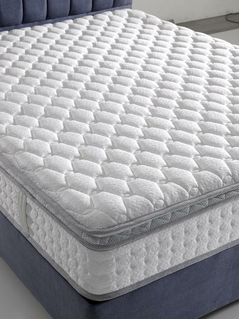 MD Focus 200x200 Double Mattress, Divan Base, Headboard Set GM117