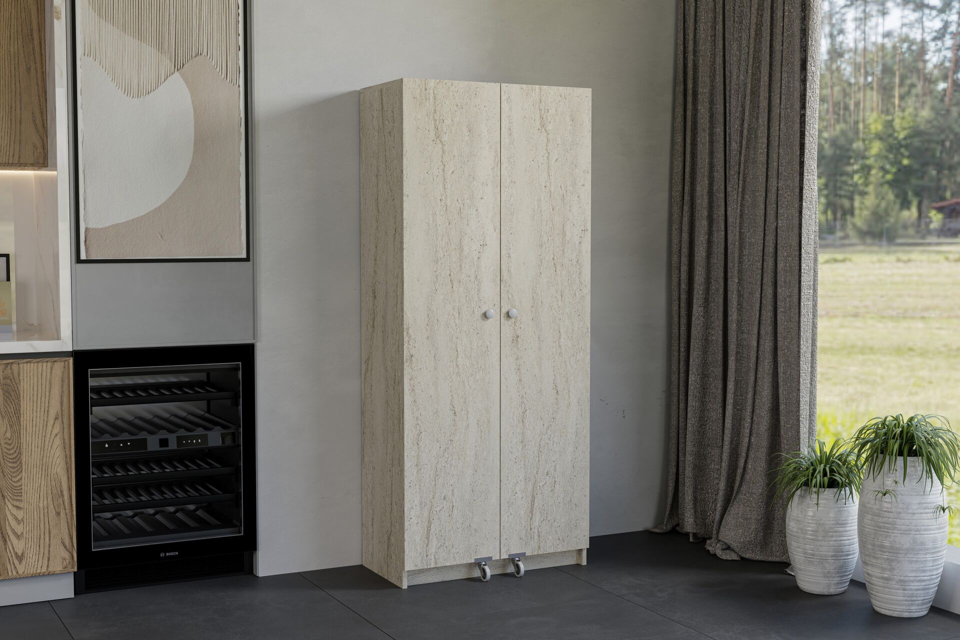 Jumbo Traverten Kiler Dolabı TN0500