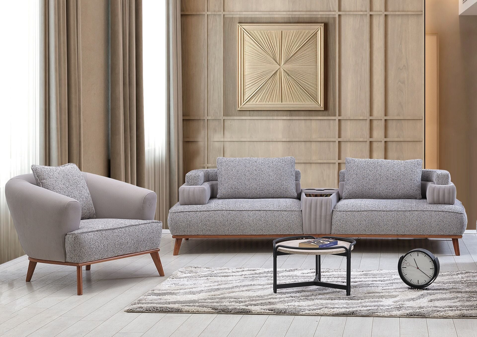 Leon Sofa Set with Coffee Table EF139