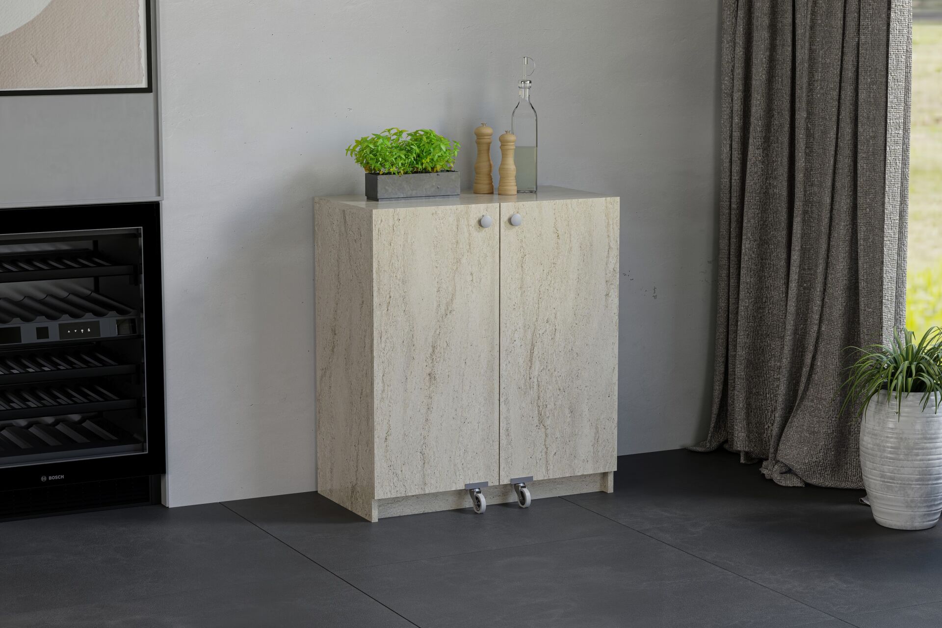 Mini Traverten Kiler Dolabı TN0503