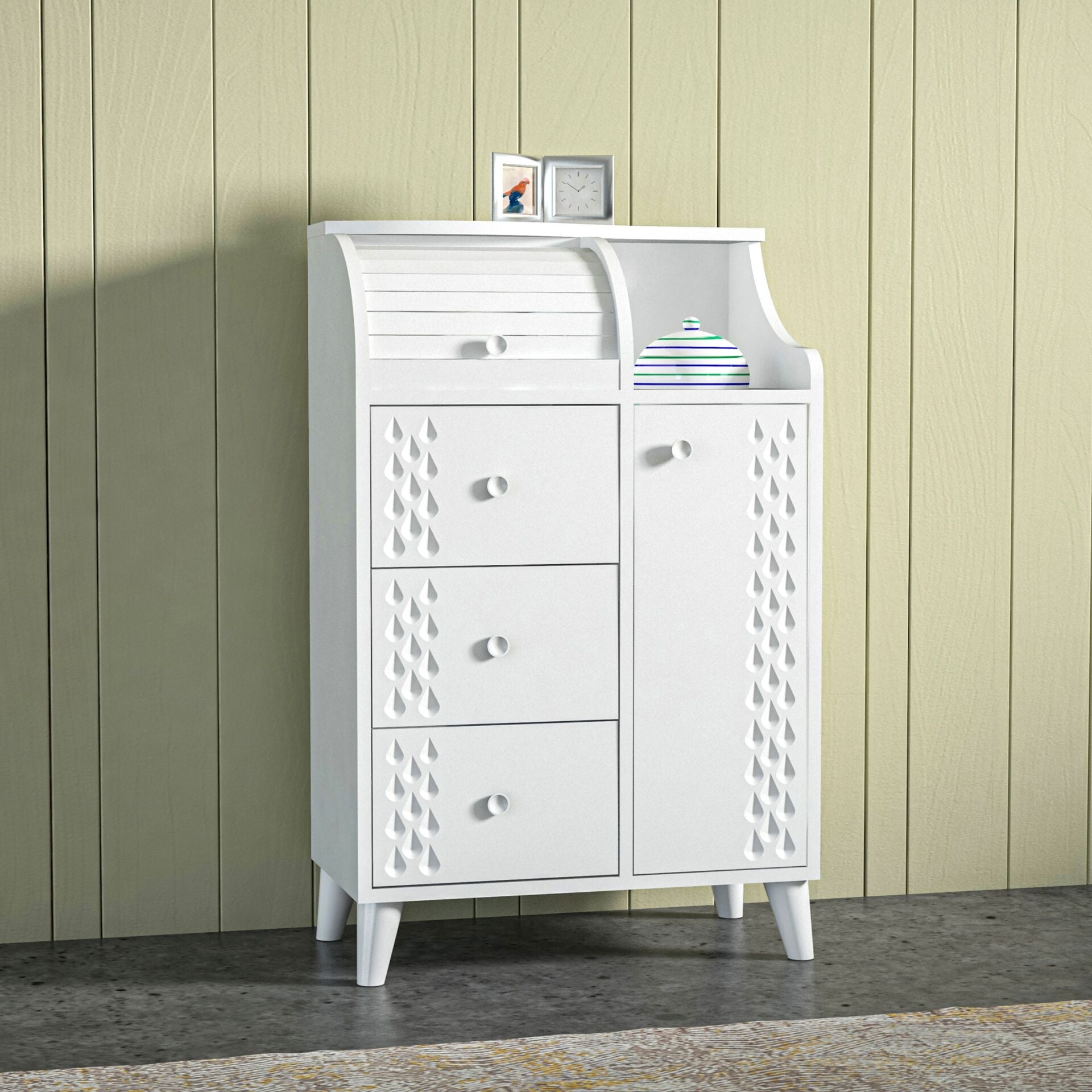 Dual Bread Bin White TN0504
