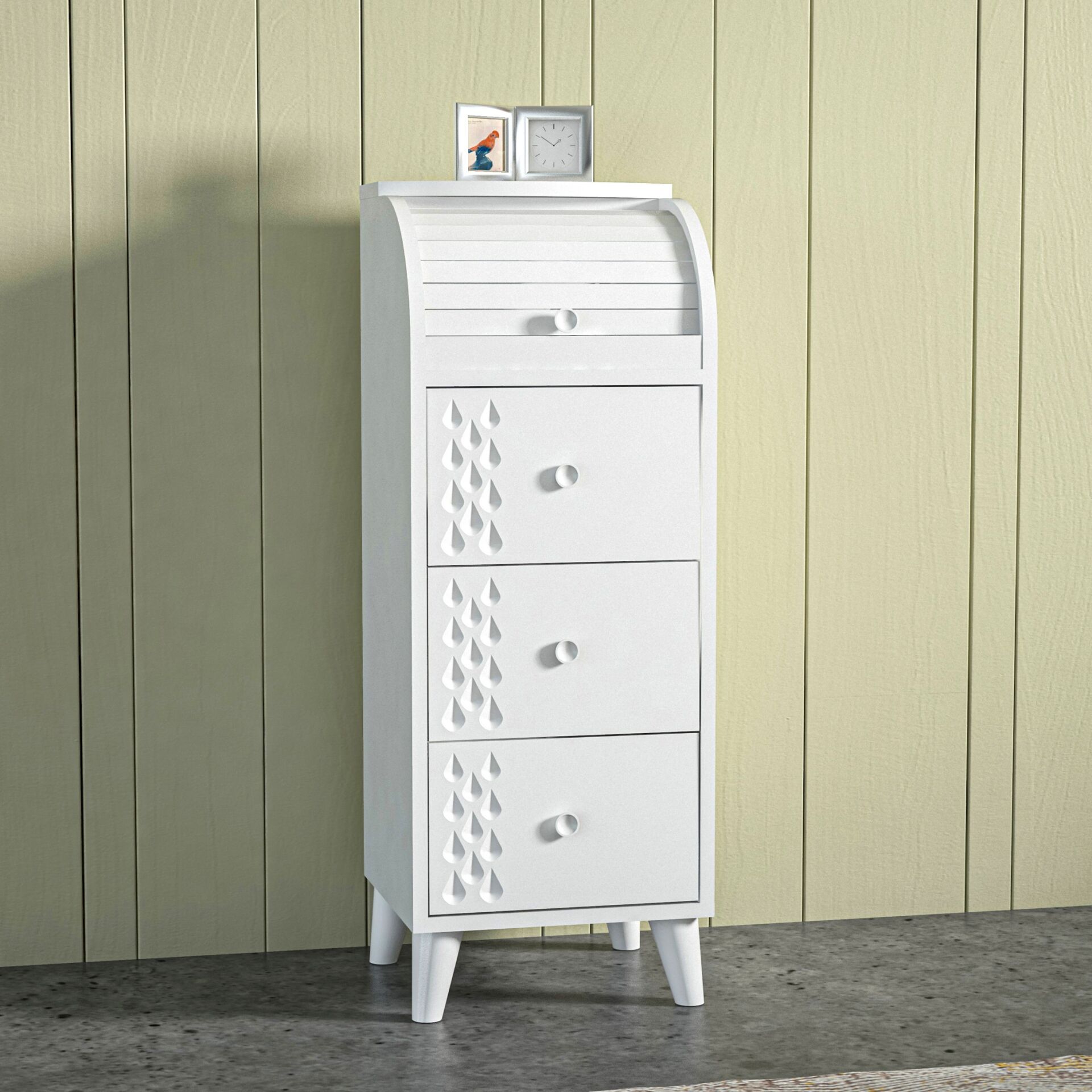 Single Bread Bin White TN0505