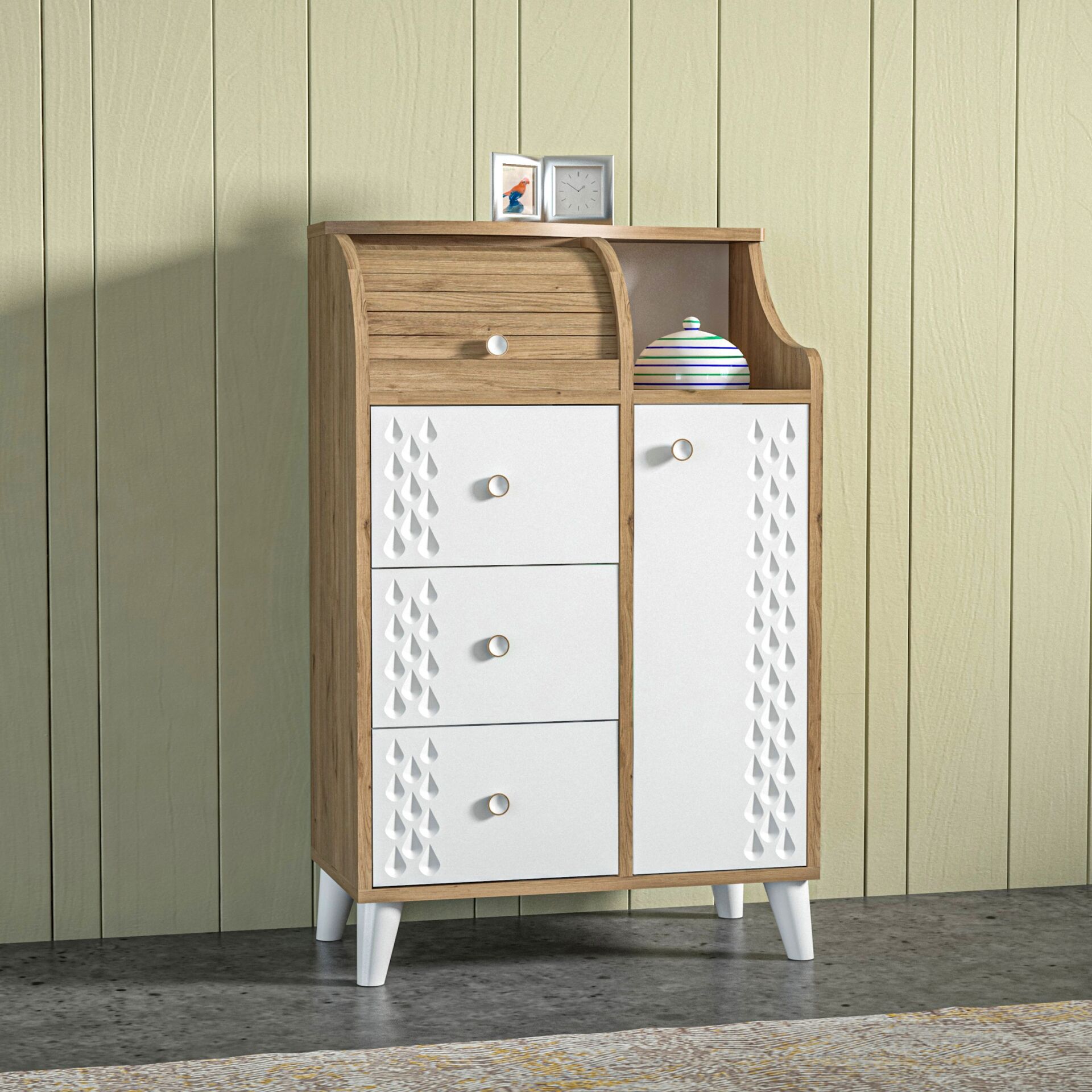 Çiftli Ekmeklik Atlantik Çam - Beyaz TN0506