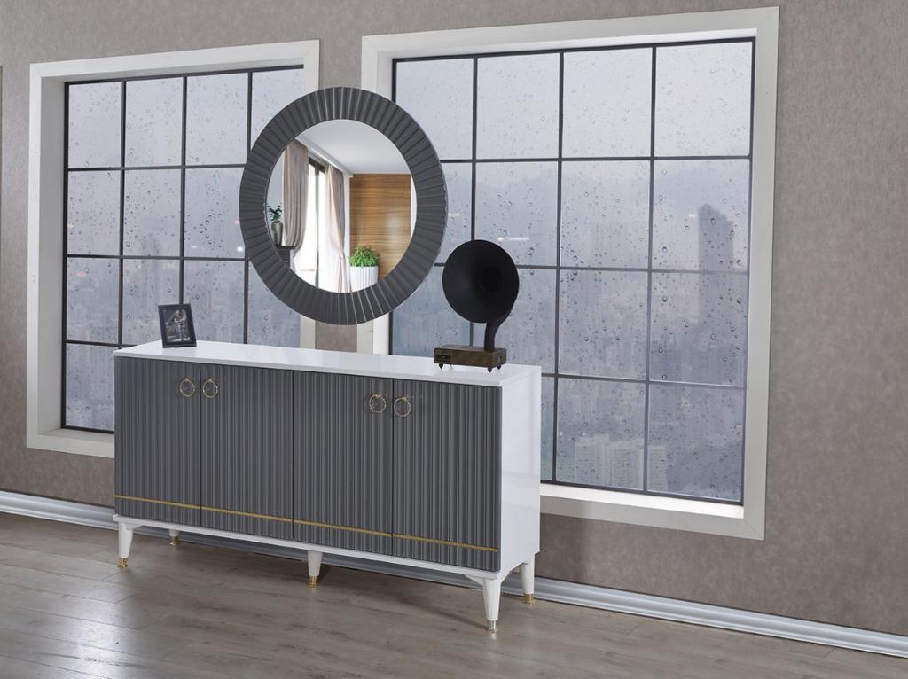 MD White - Anthracite Mirror U318-A