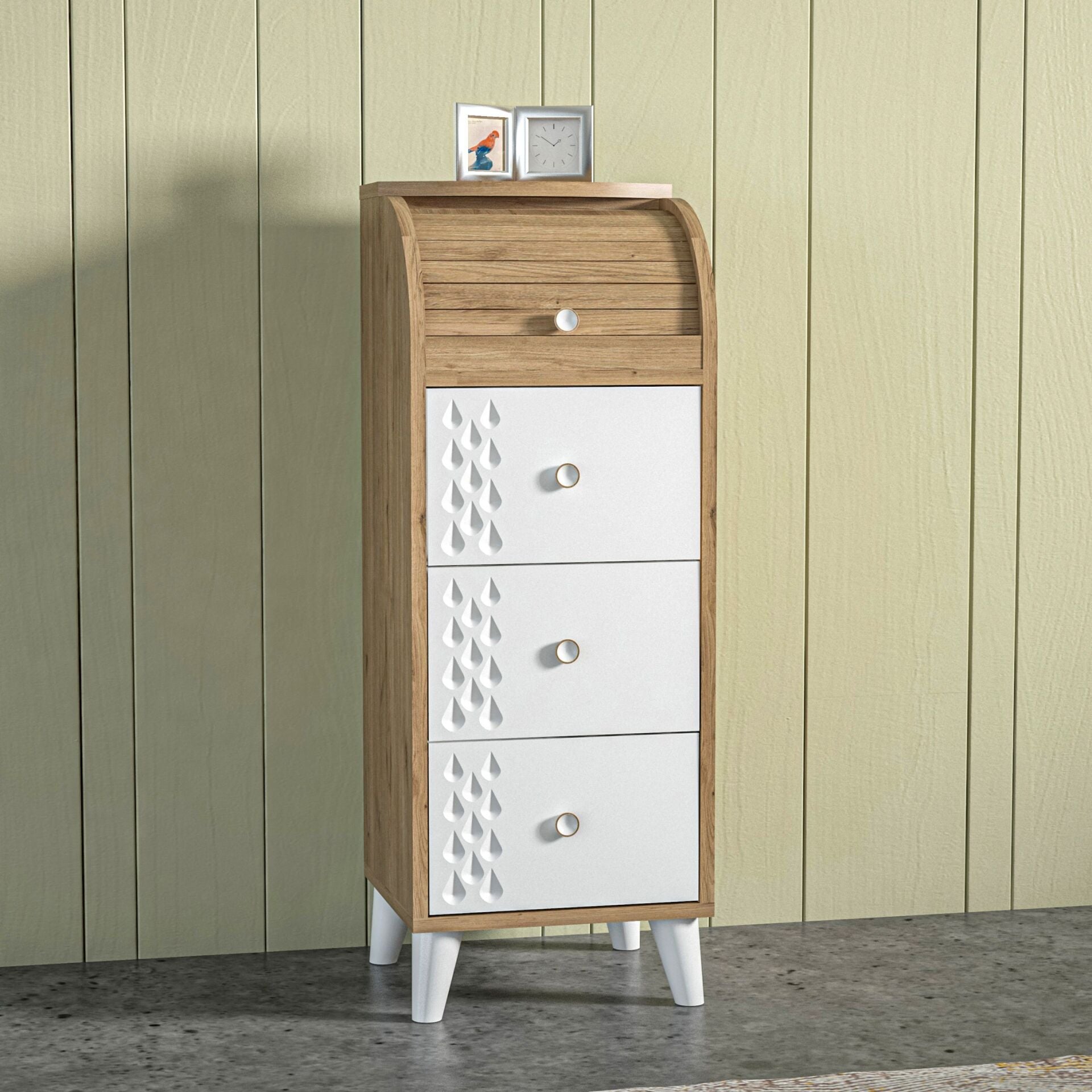 Tekli Ekmeklik Atlantik Çam - Beyaz TN0507