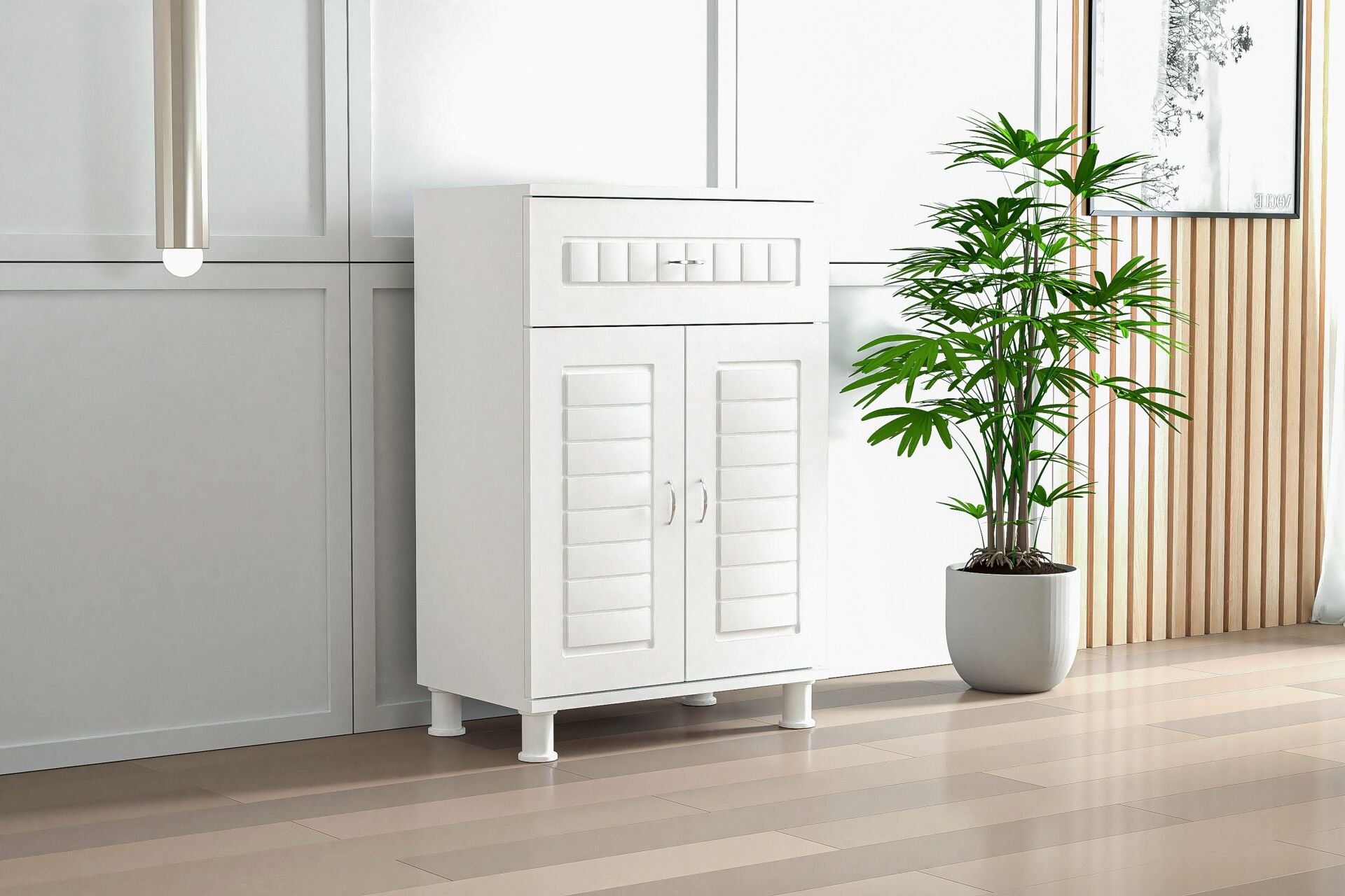 90’lık Beyaz Banyo Dolabı TN0510