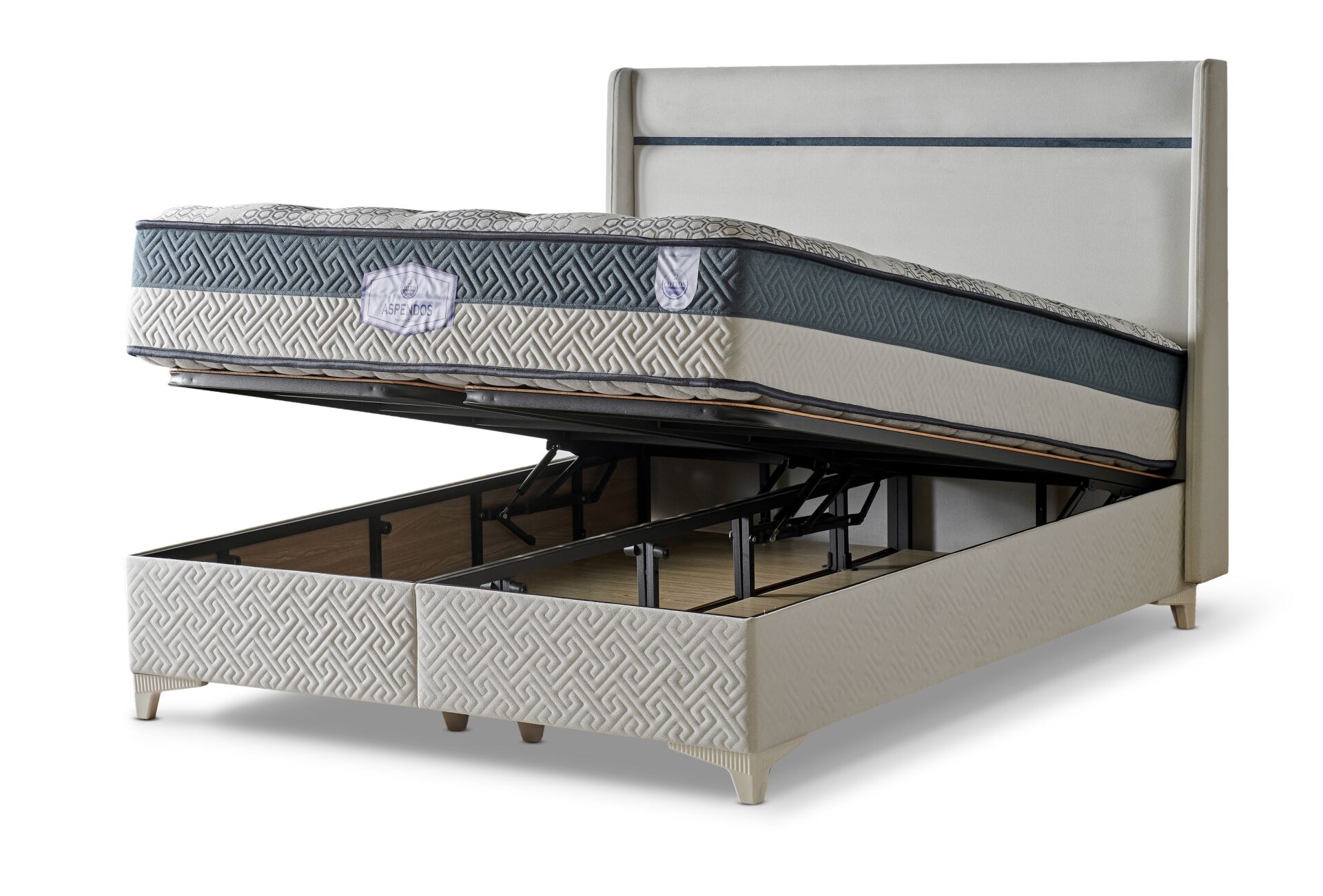 Aspendos Krem 100 x 200 Tek Kişilik Baza CB3111