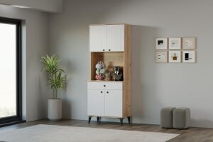 Bohem Kahve Köşesi Atlantik Çam - Beyaz TN0519