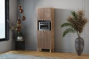 Mira Atlantik Çam - Ceviz Fırın Dolabı TN0521