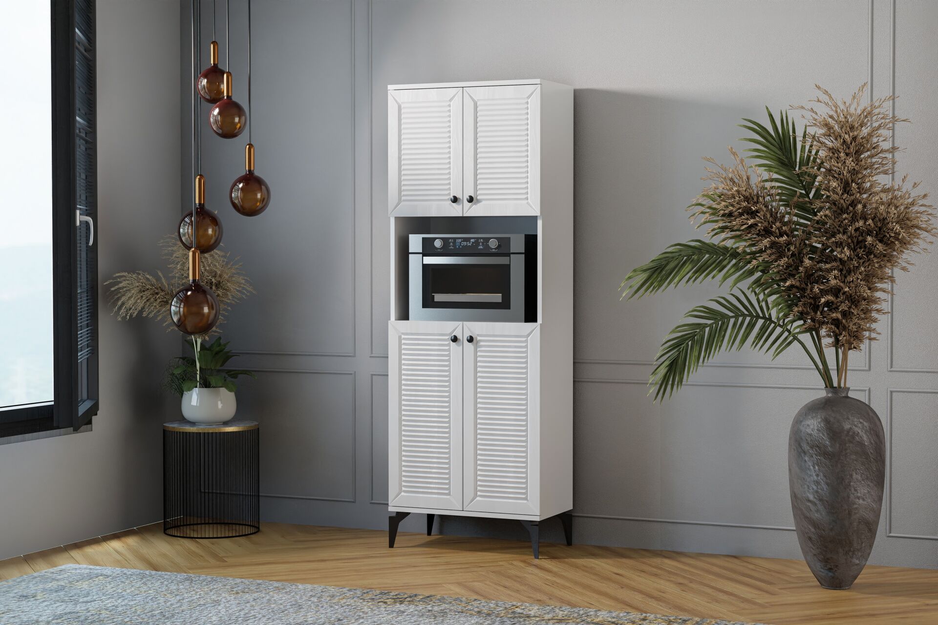 Naz Beyaz Fırın Dolabı TN0524