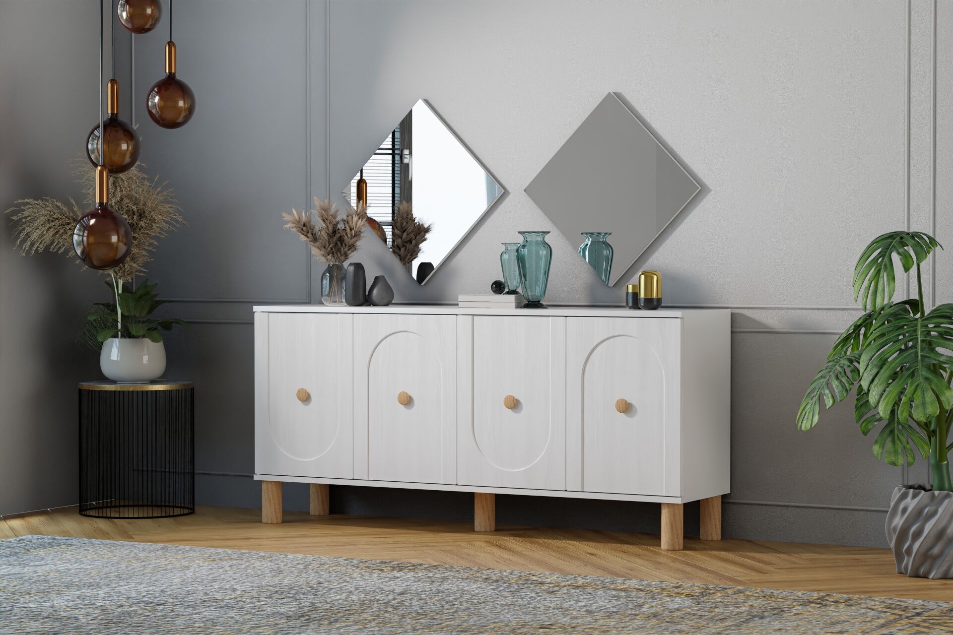 Vintage Konsol Beyaz