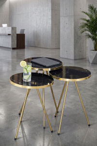 MD Metal Gold Zigon Siyah 3'lü