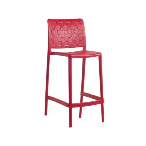 Fame-S Bar 65 cm Kırmızı Bar Sandalyesi PPT1525